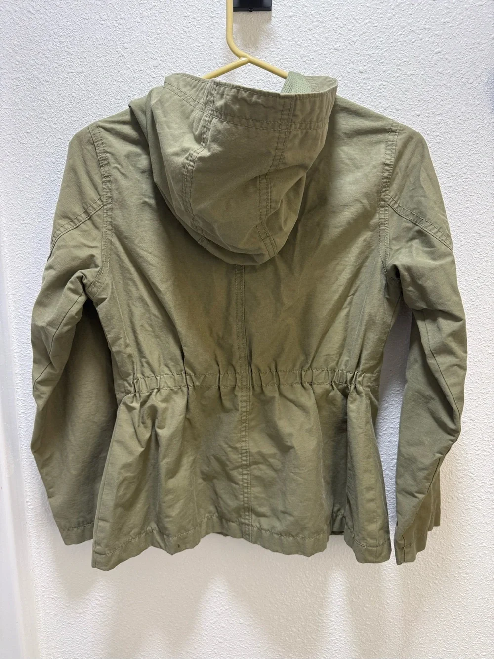 Old Navy Olive Green Hooded Military Utility Jacket Sz XL(14-16)